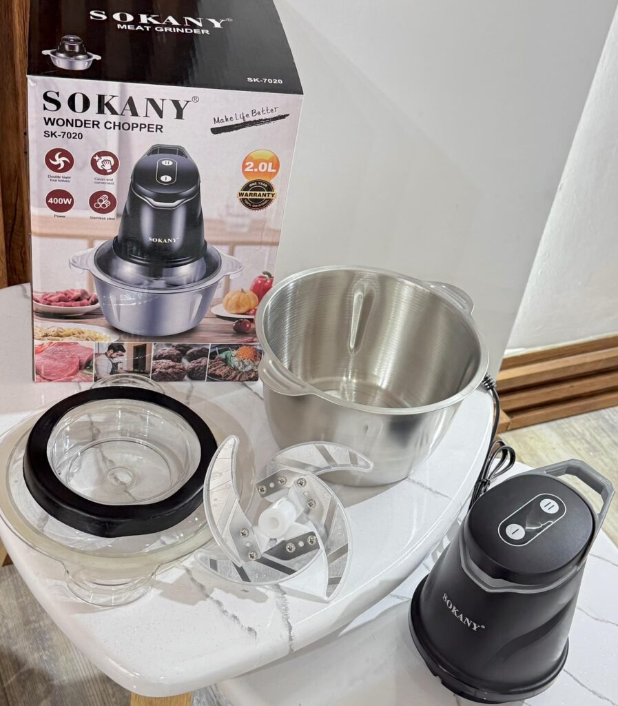 Picatodo Eléctrico Multiusos SOKANY de 2 litros 🧅