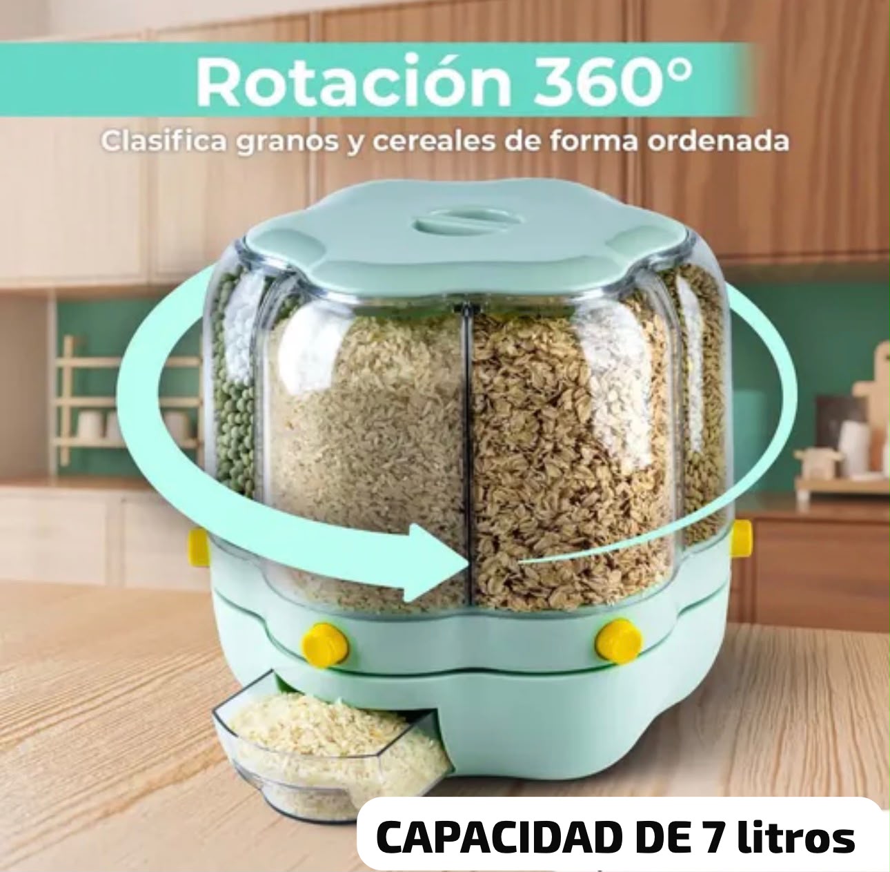 DISPENSADOR DE GRANOS GIRATORIO 360°🔄😍 - Image 3
