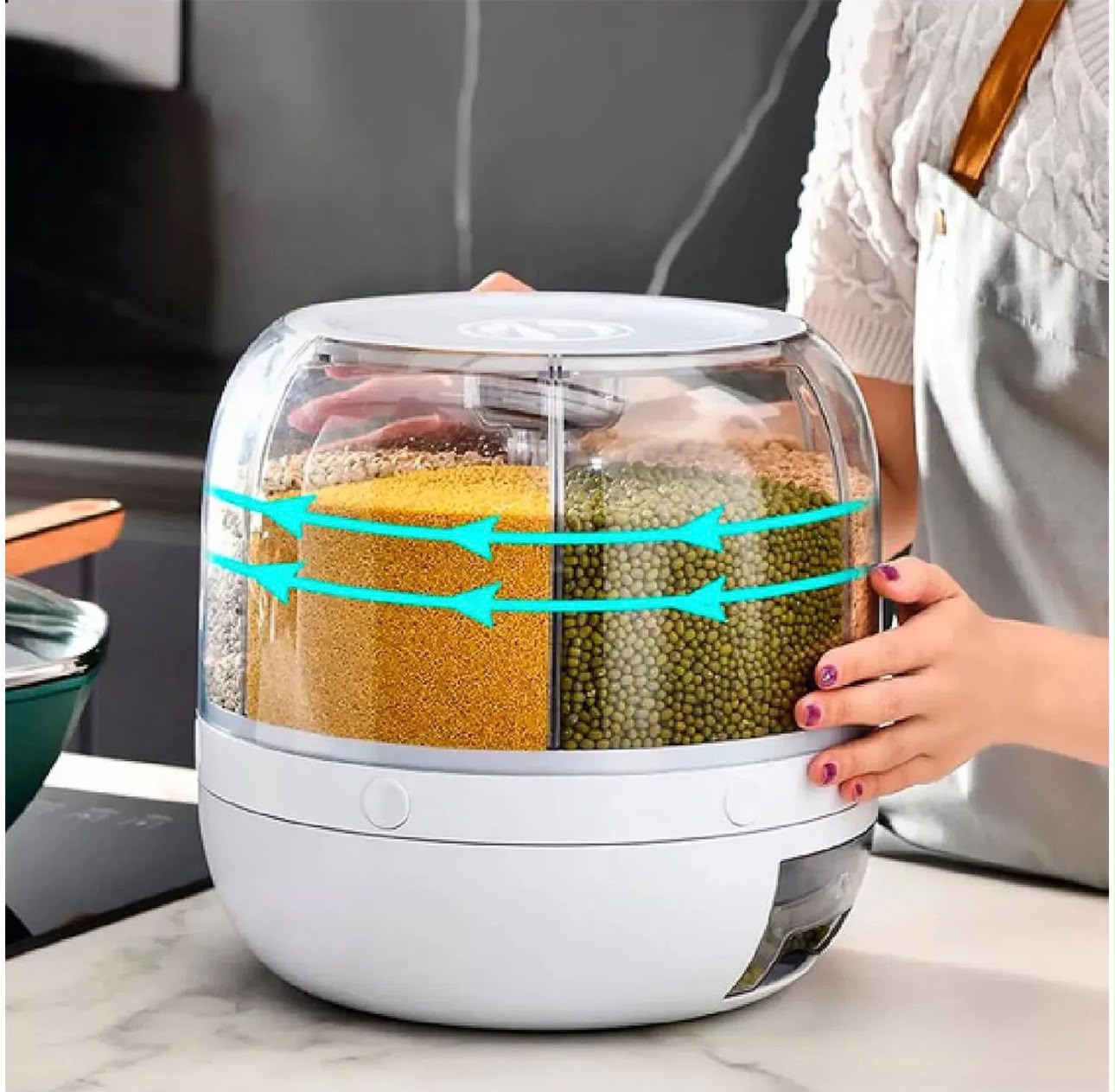 DISPENSADOR DE GRANOS GIRATORIO 360°🔄😍 - Image 4