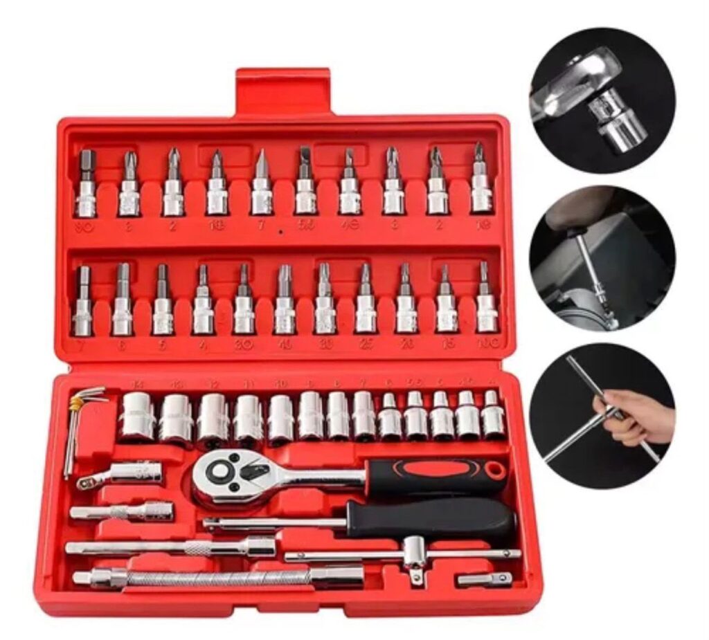 *KIT DE HERRAMIENTAS – 46 PIEZAS 🔧